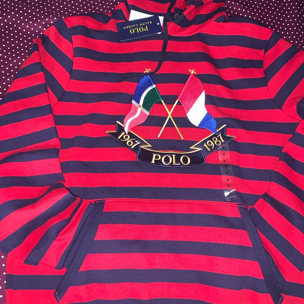 POLO Ralph Lauren BNWT Cross Flags hoodie